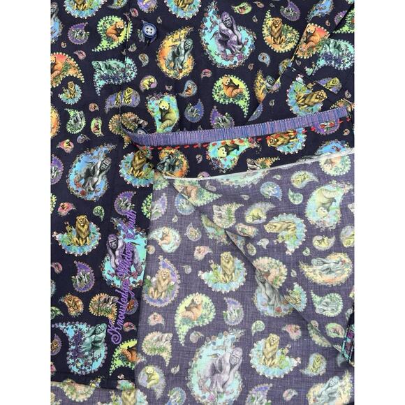 Robert Graham Animal House Shirt Mens Size M Multicolor Paisley Long Sleeve - Picture 6 of 8
